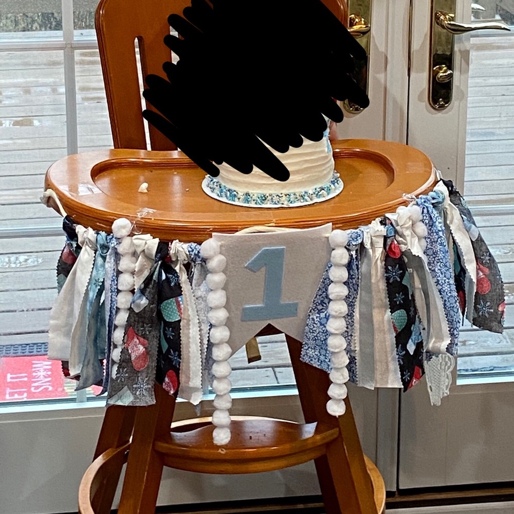 First Birthday High Chair Banner